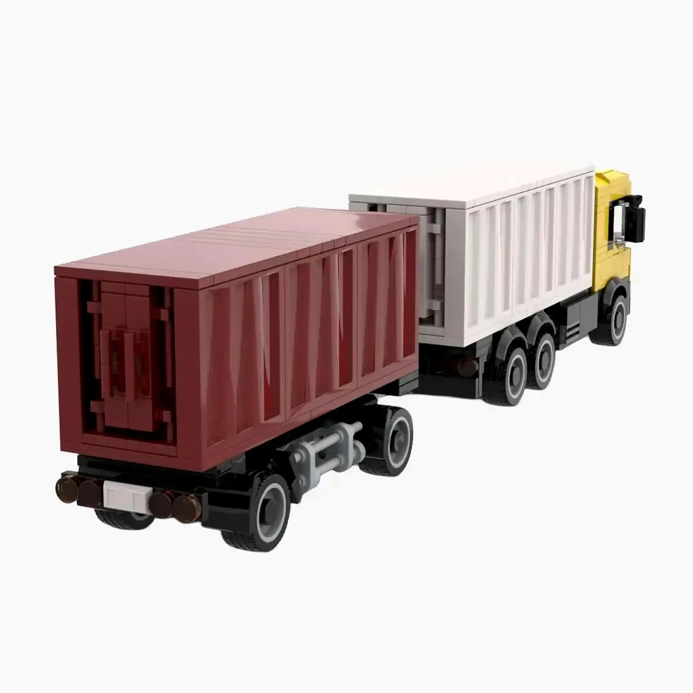 Container Lastwagen mit Anhänger