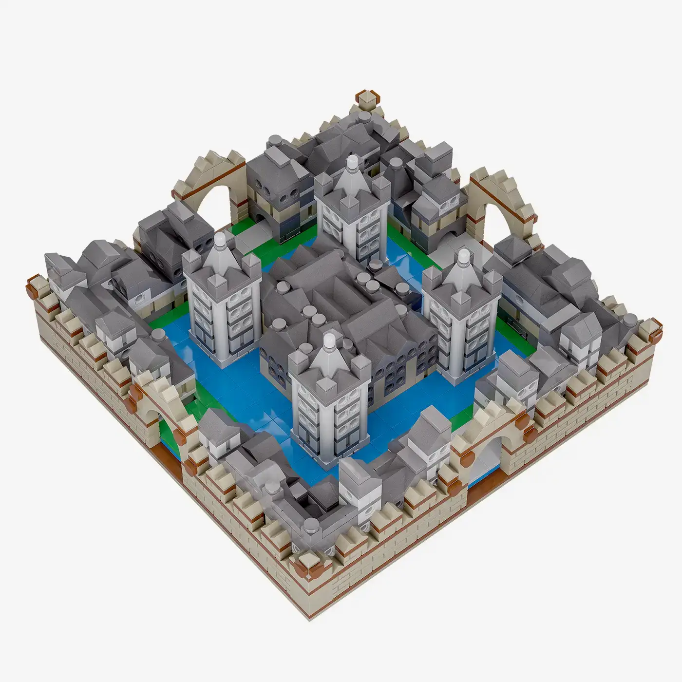 3D-Puzzle: Moated Castle
