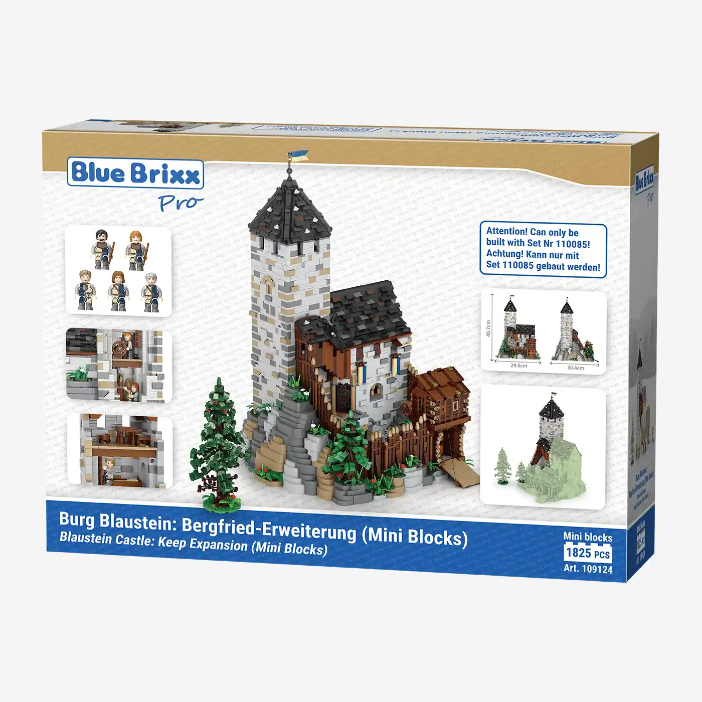 Burg Blaustein Bergfried Erweiterung (Mini Blocks)