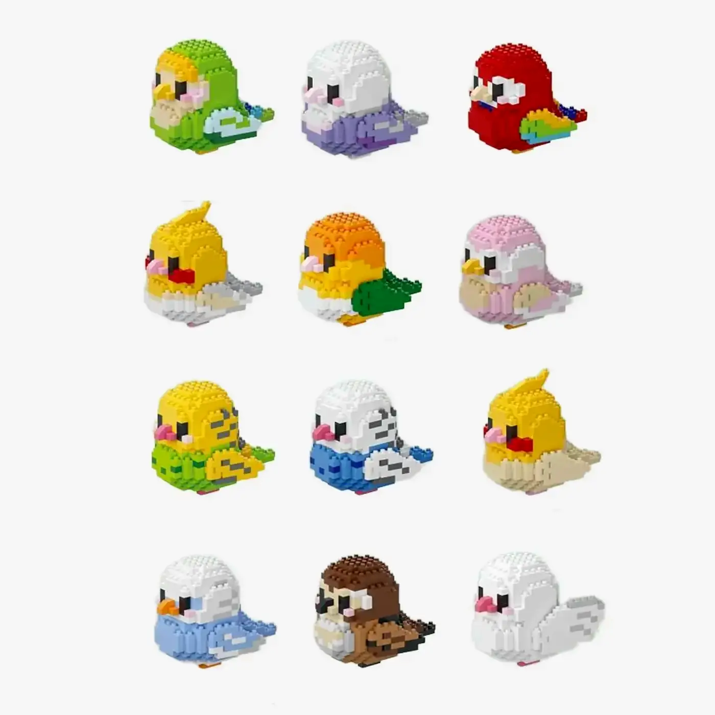 Cute birds (diamond blocks)