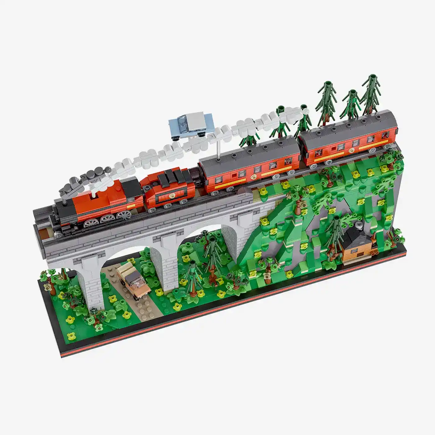 Diorama Steam Locomotive on Viaduct