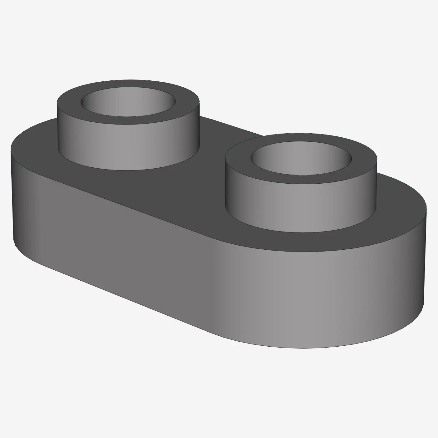 Plate, Modified 1 x 2 Rounded with 2 Open Studs X 200