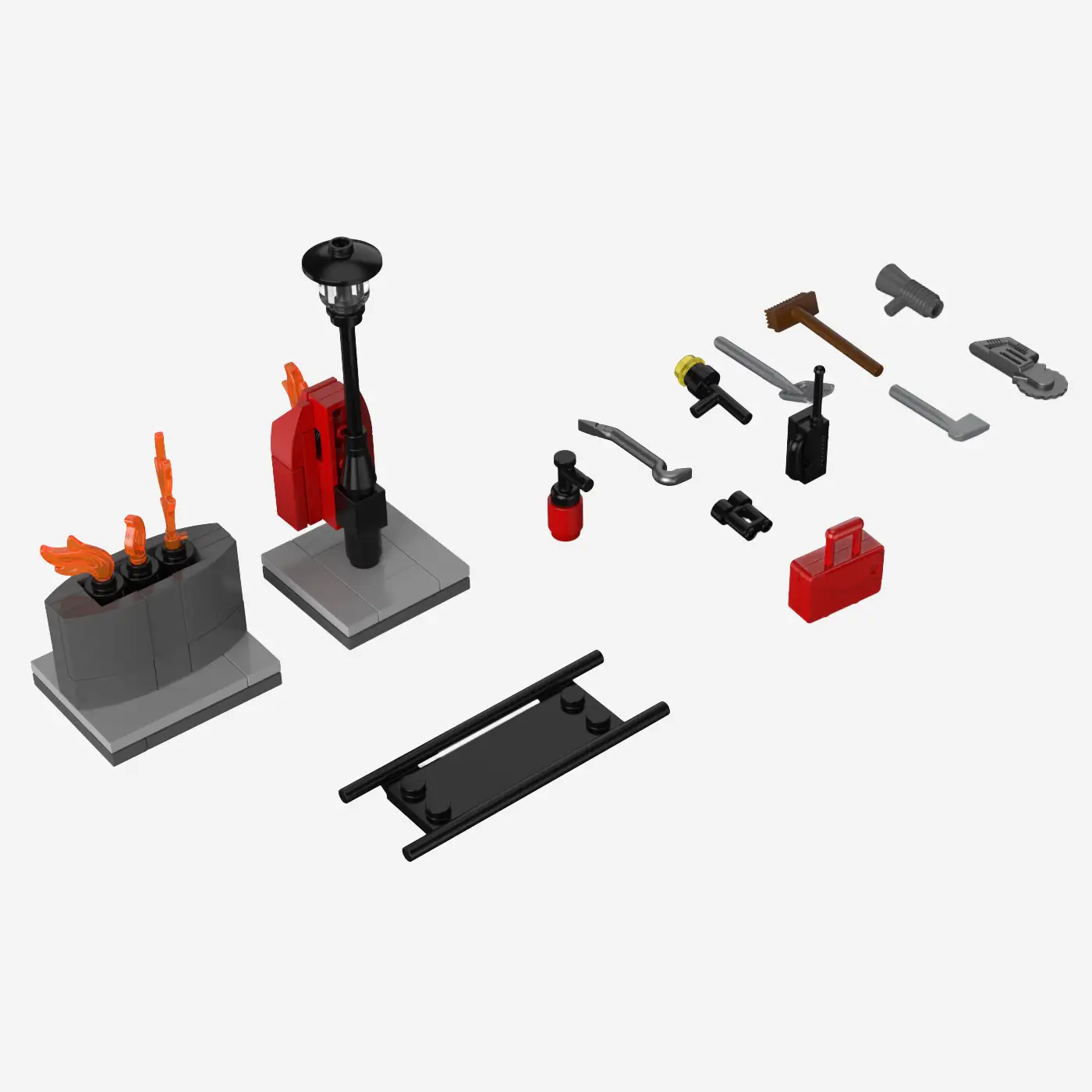 Feuerwehr Minifiguren: Im Einsatz 