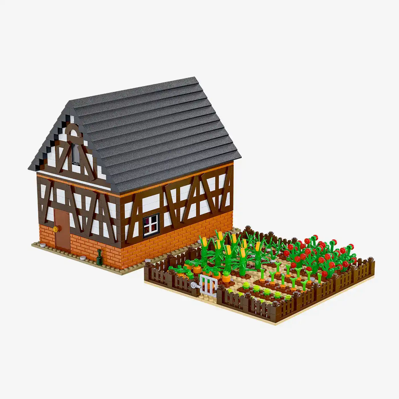 Kleine Scheune mit Gemüsegarten
