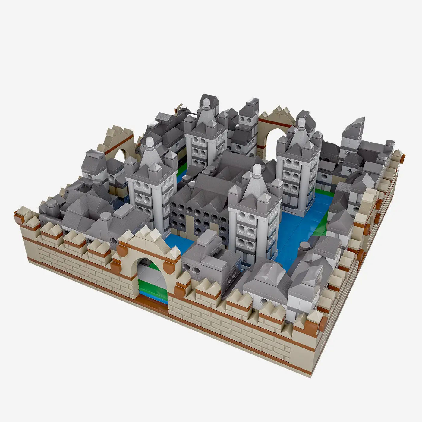 3D-Puzzle: Moated Castle