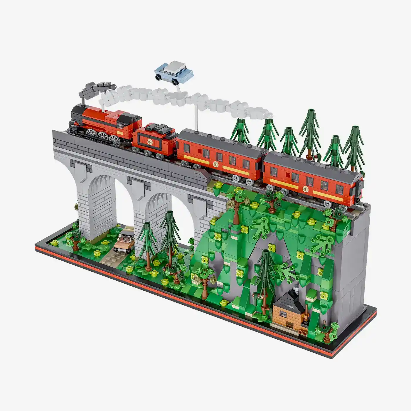 Diorama Steam Locomotive on Viaduct