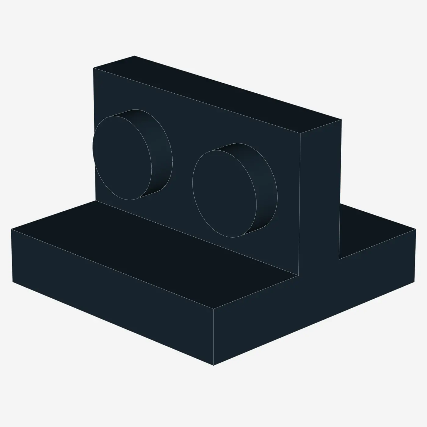 Bracket 2 x 2 - 1 x 2 Centered X 50