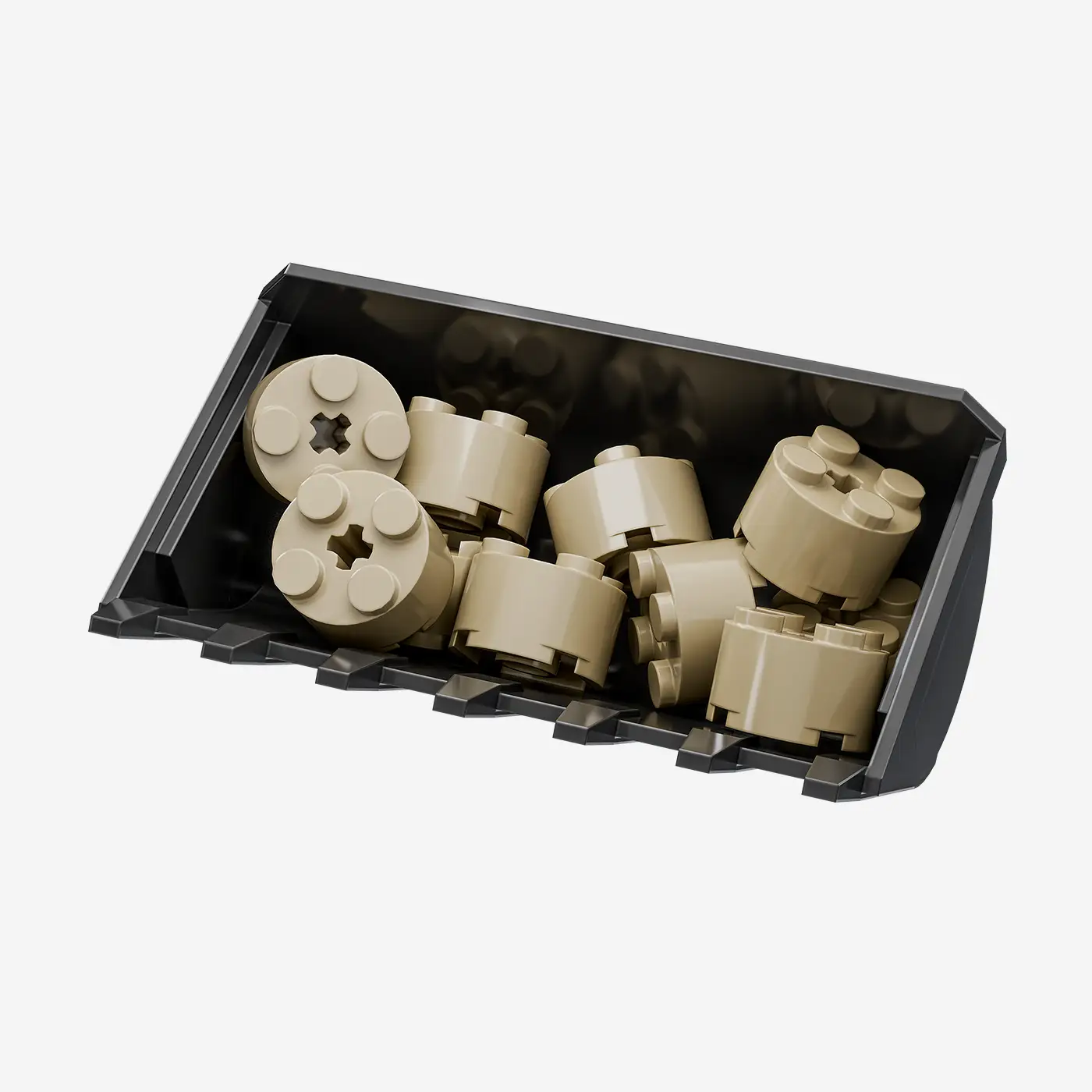 Moderner Traktor 1:18 - Frontladeraufbau mit Zubehör