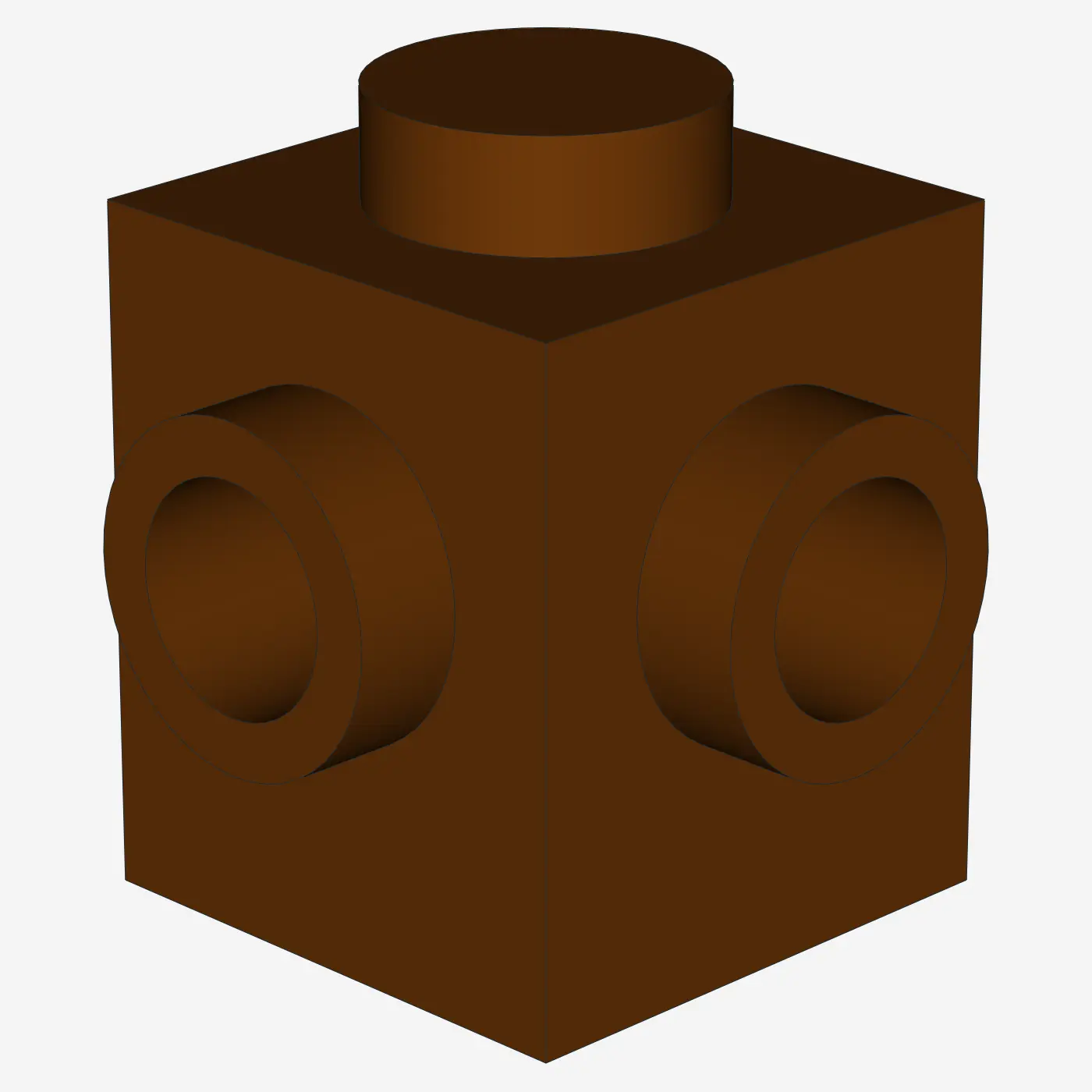 BRICK 1X1, W/ 2 KNOBS, CORNER X 100