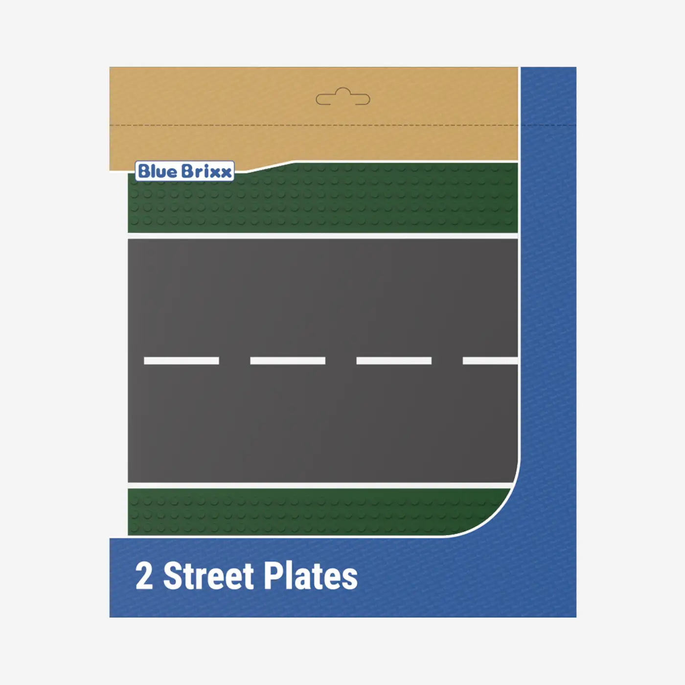 Straßenplatten 2x 32x32 Gerade green