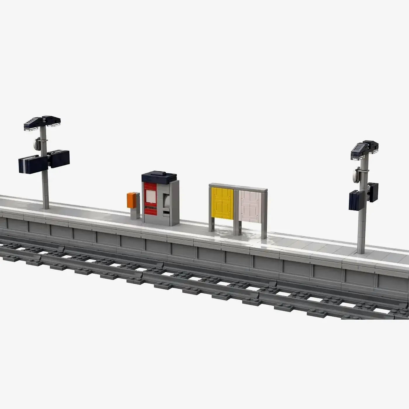 Moderner Bahnsteig