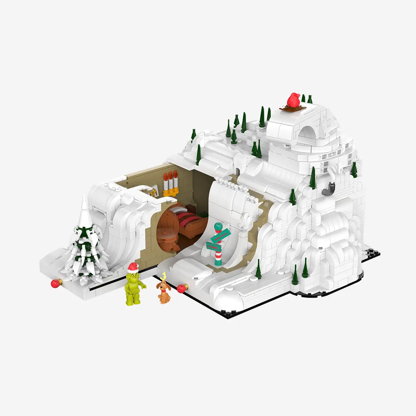 Buy The Grinch: Mt. Crumpit Playset online | BlueBrixx