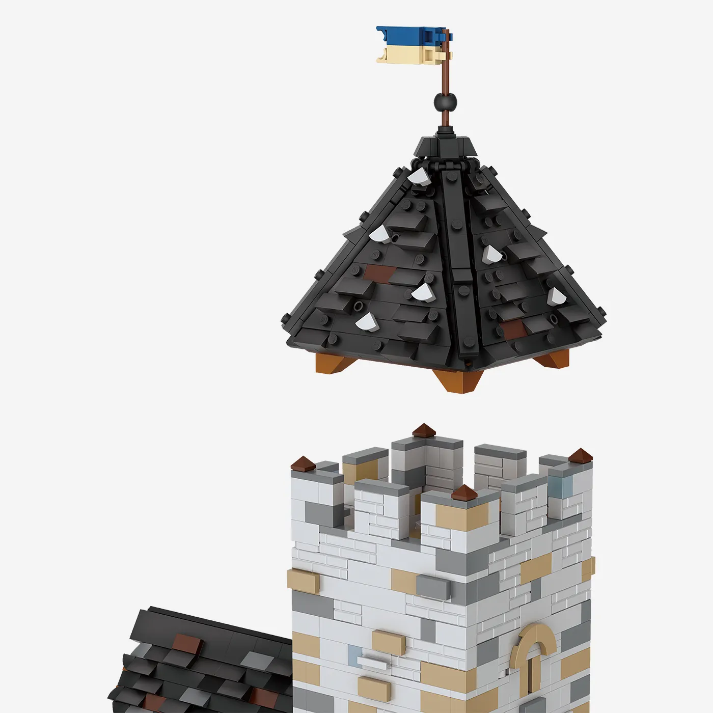 Burg Blaustein Bergfried Erweiterung (Mini Blocks)