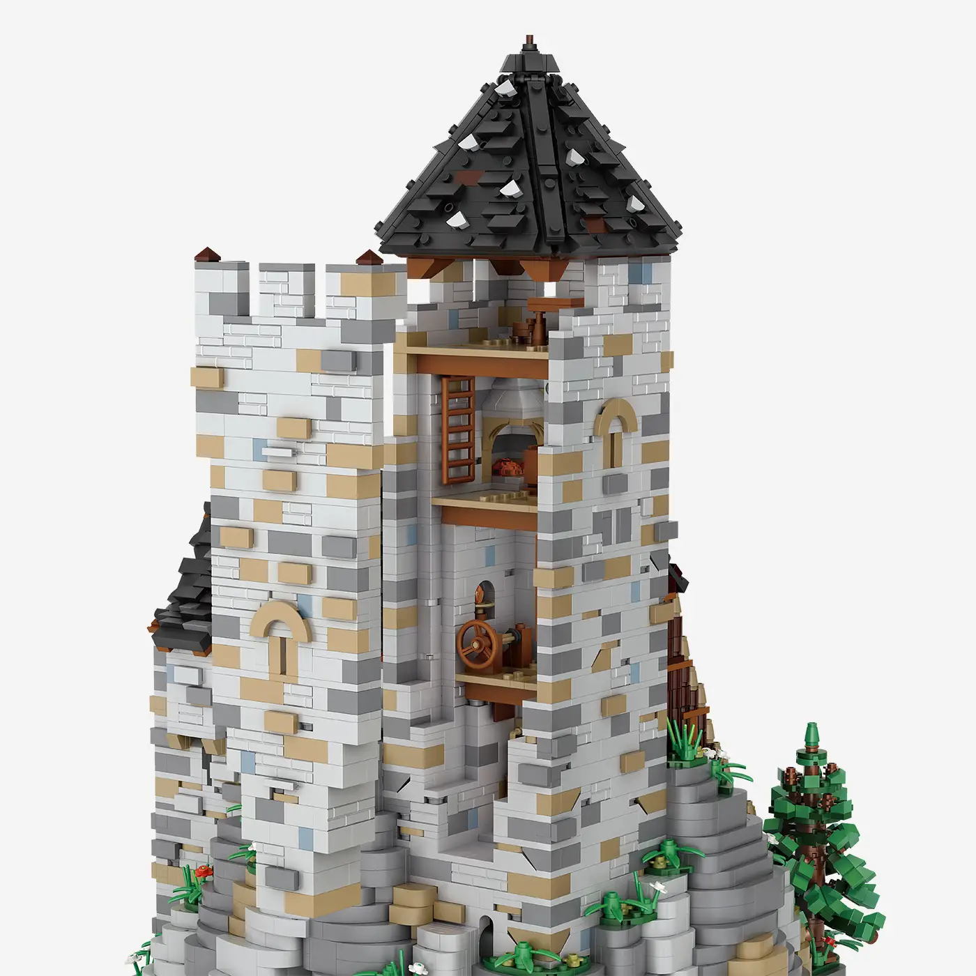 Burg Blaustein Bergfried Erweiterung (Mini Blocks)
