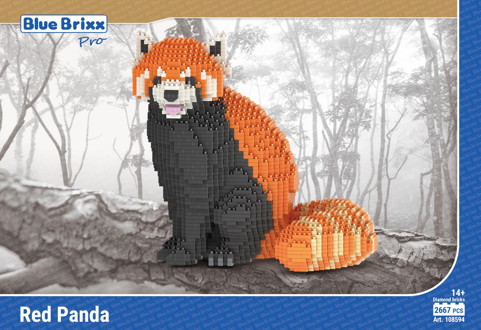 Kleiner roter Panda (diamond blocks)