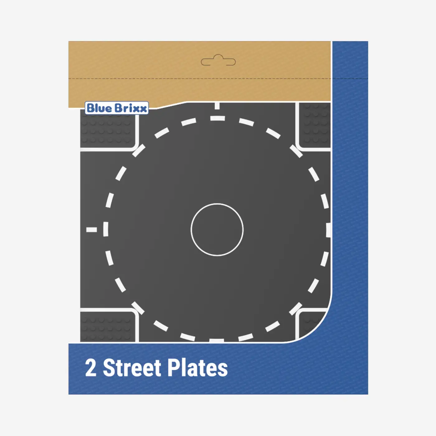 Straßenplatten 2x 32x32 Kreisverkehr dark bluish gray