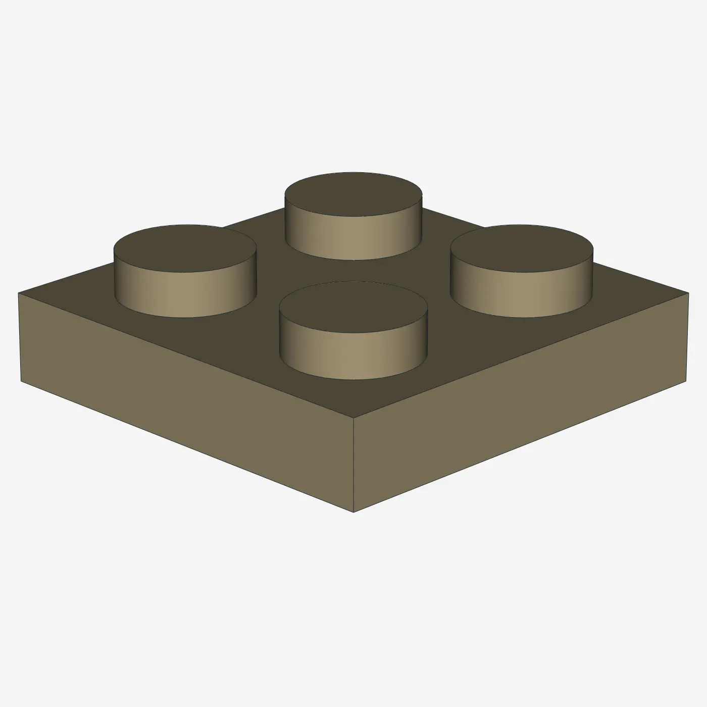 PLATE 2X2 X 600