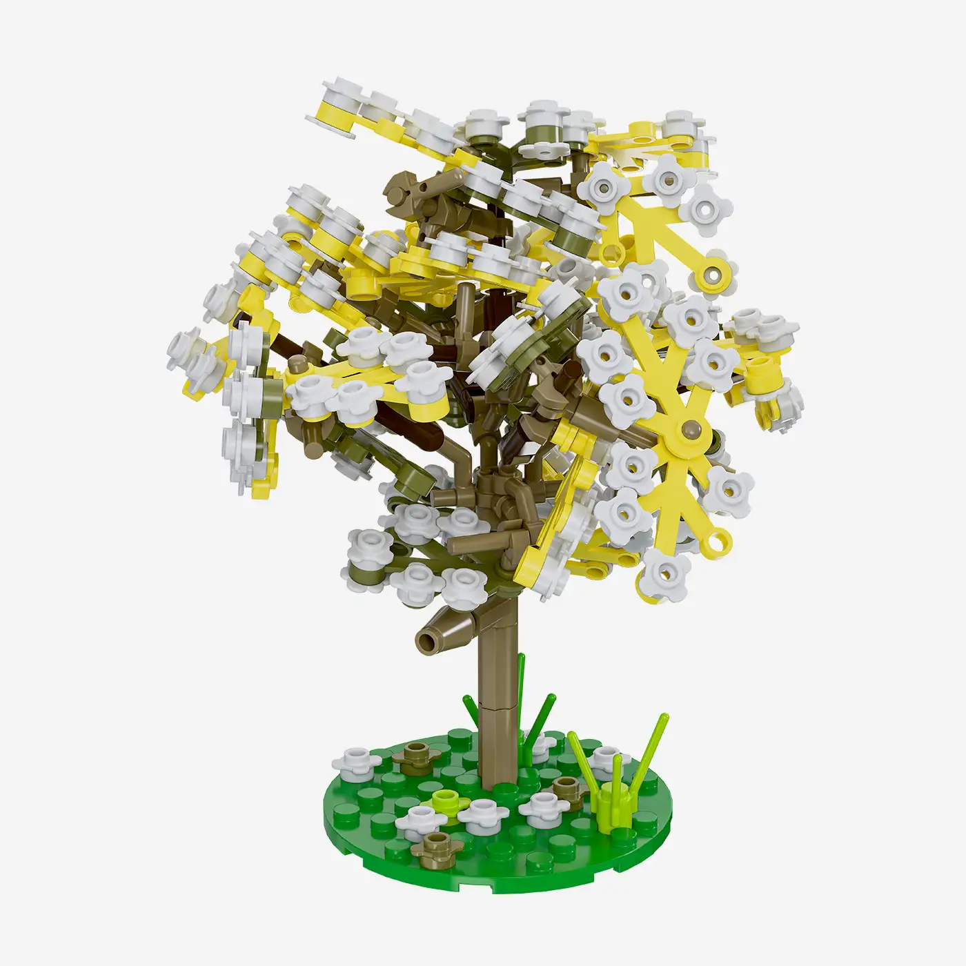 Pflaumenbäume im Frühling, 3er-Set