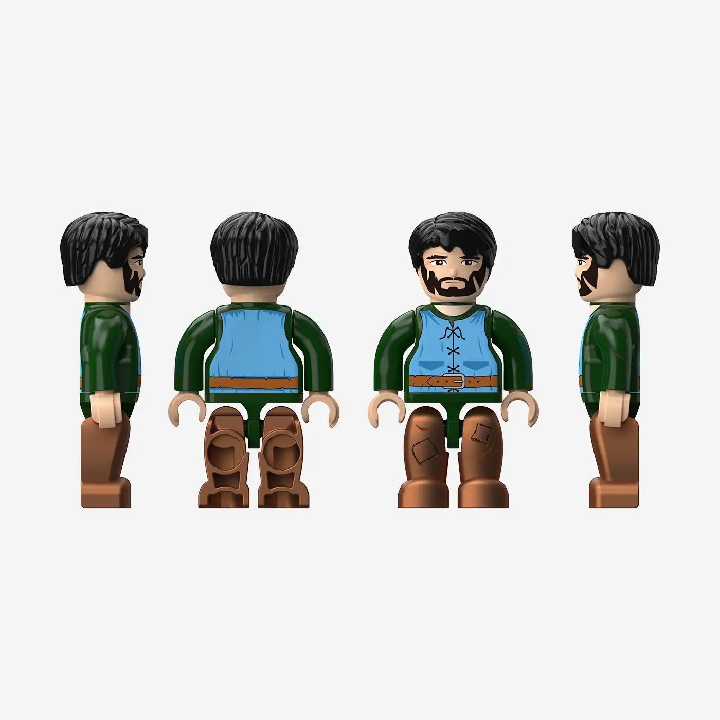 Fisherman with cart and stall