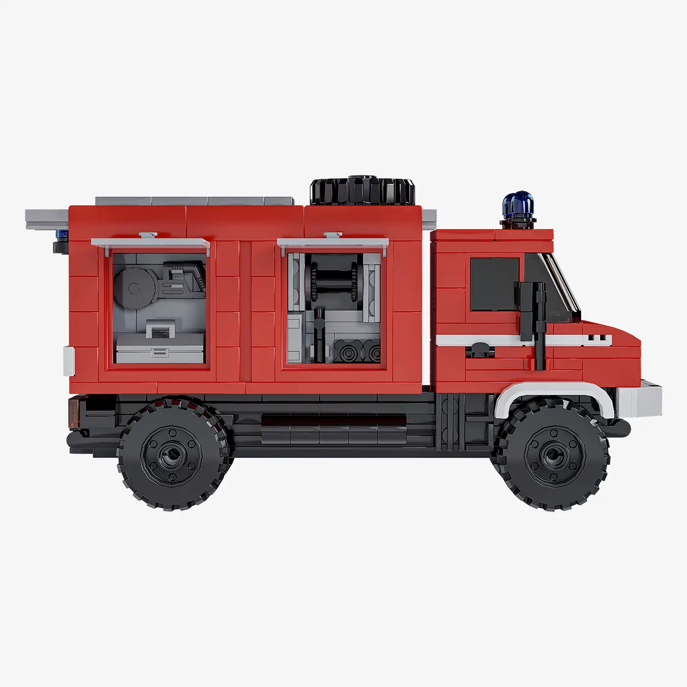 Feuerwehr Mehrzweckfahrzeug mit verschiedenen Aufbauten