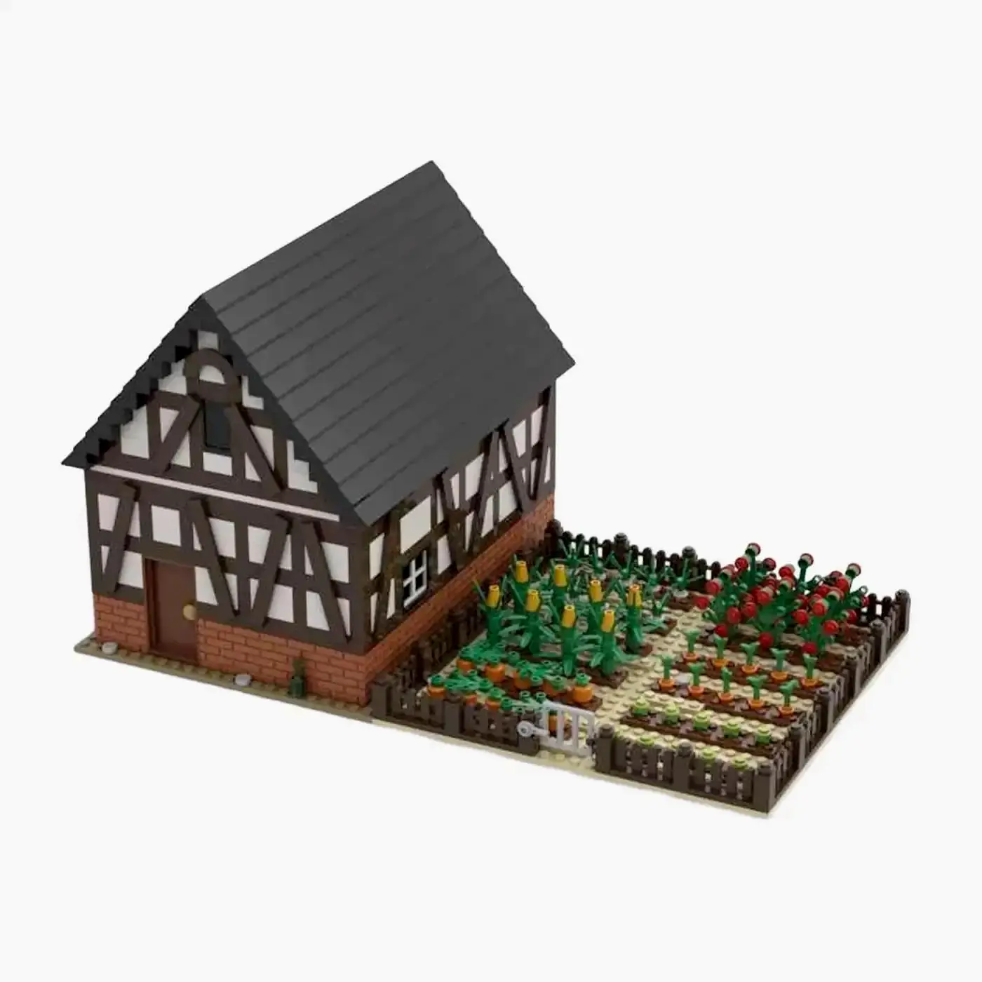 Kleine Scheune mit Gemüsegarten