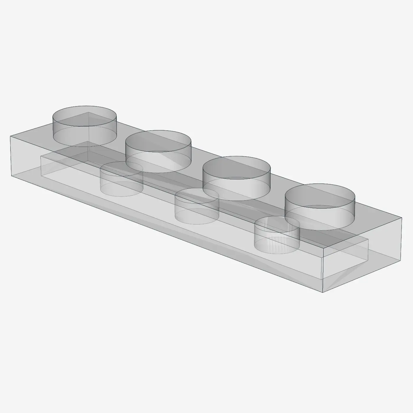 PLATE 1X4 X 100