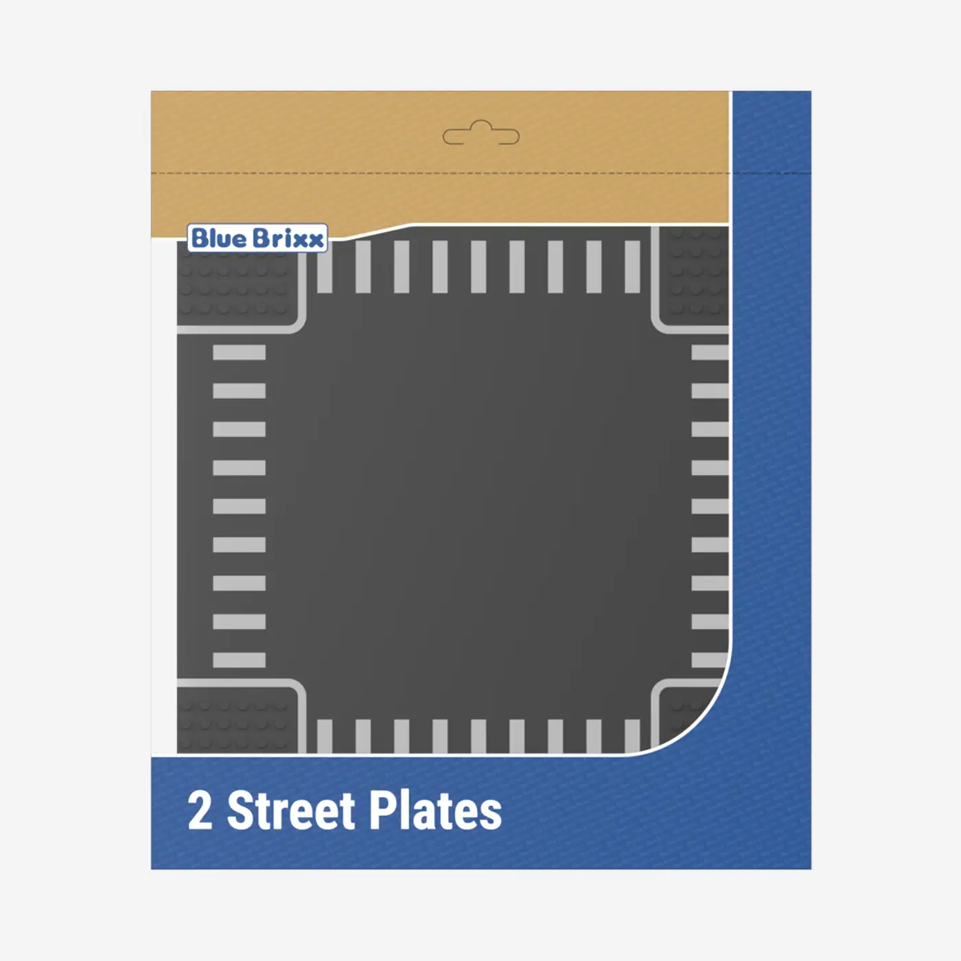 Straßenplatten 2x 32x32 Kreuzung dark bluish gray