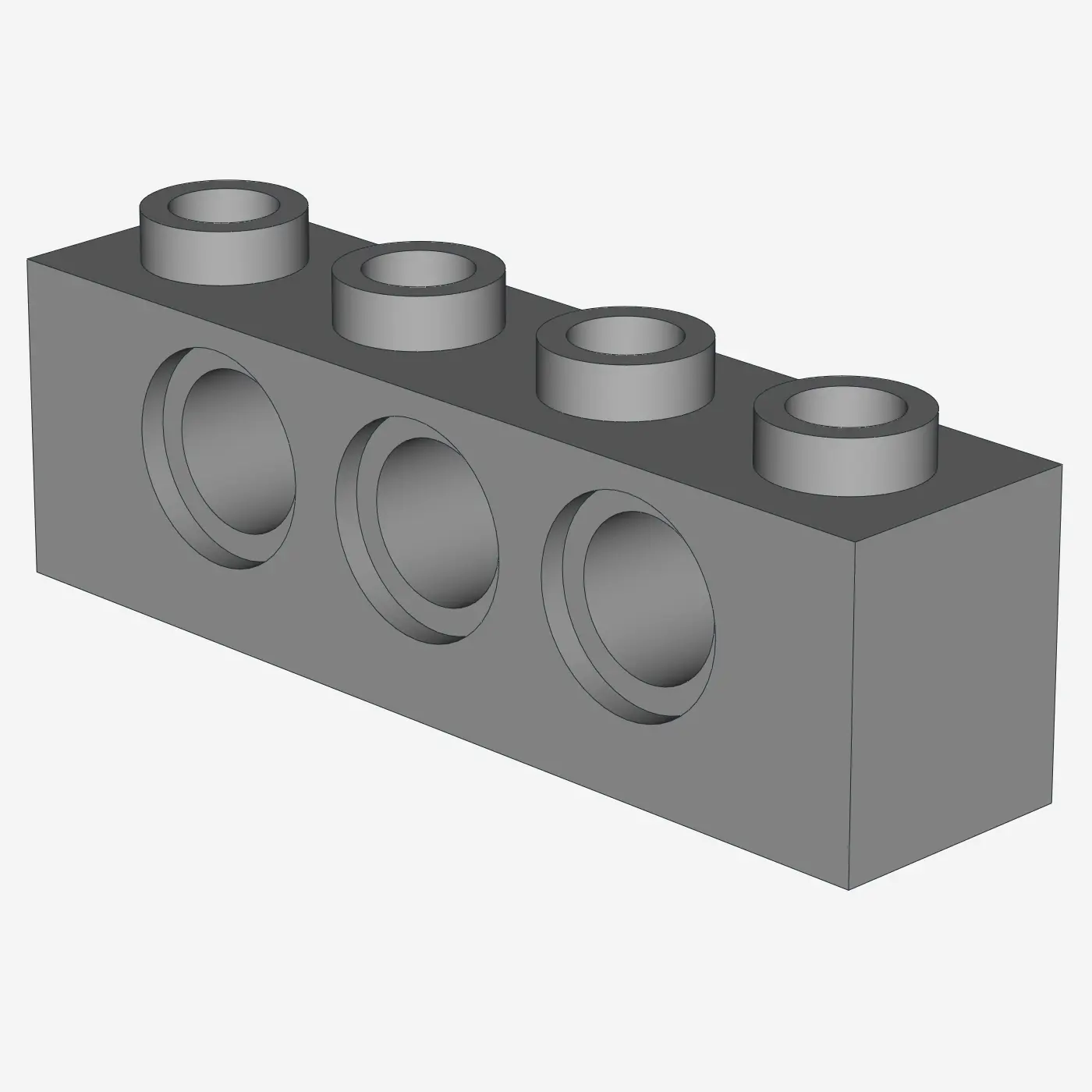 TECHNIC BRICK 1X4, Ø4,9 X 50