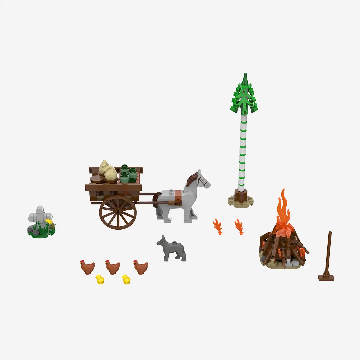 Minifigurenpaket Mittelalterliche Dorfbewohner