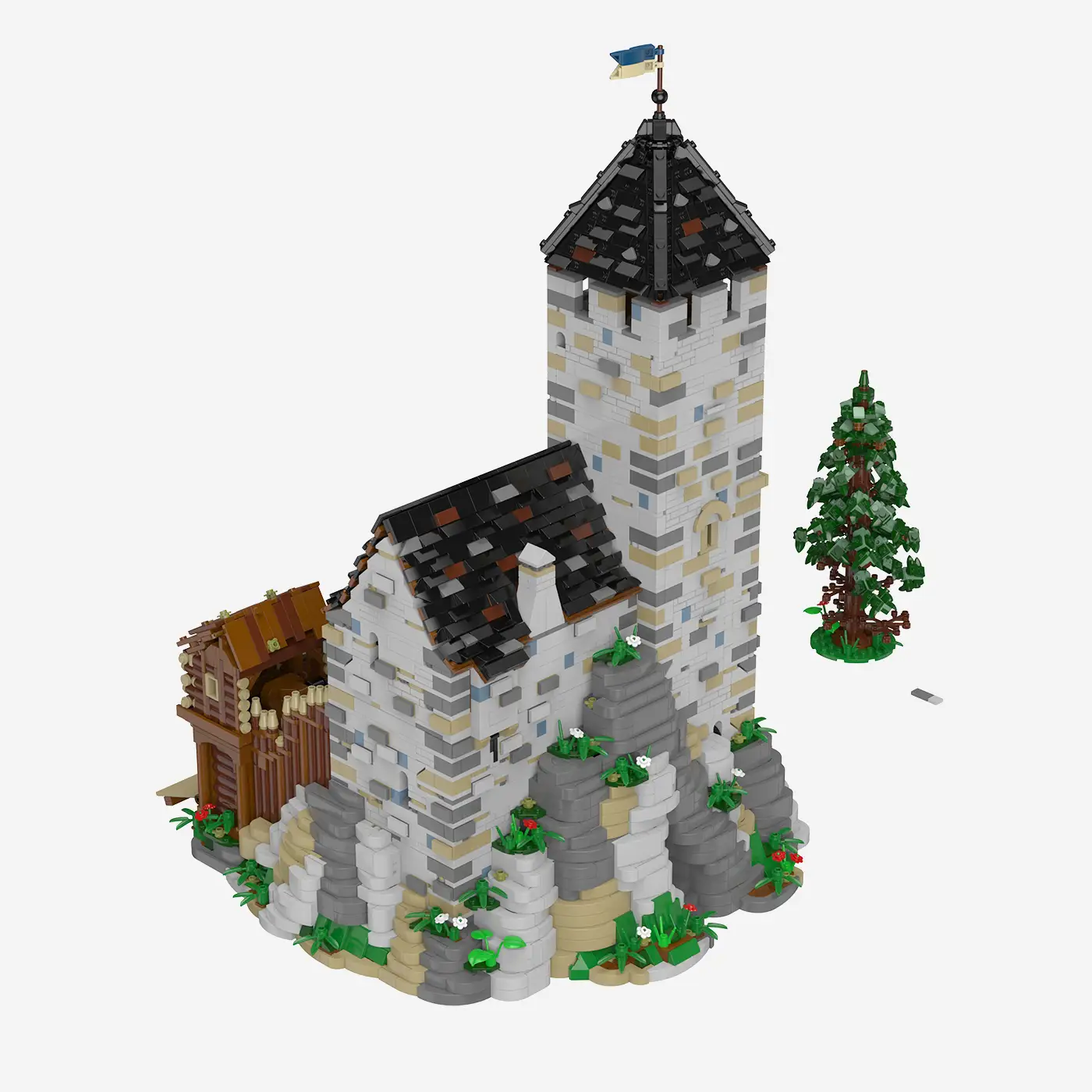 Burg Blaustein: Bergfried-Erweiterung